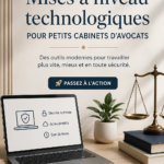 Avocat utilisant un logiciel moderne dans son bureau