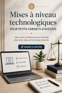 Avocat utilisant un logiciel moderne dans son bureau