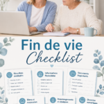 Une personne consulte une liste de vérification pour la fin de vie avec sérénité.