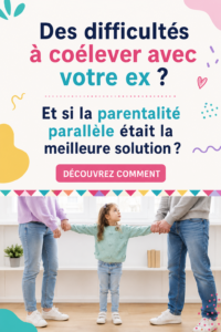 Une mère et son enfant s'épanouissent grâce au co-parentage parallèle.