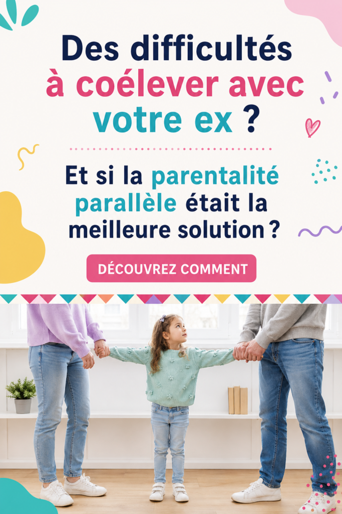 Une mère et son enfant s'épanouissent grâce au co-parentage parallèle.