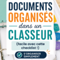 Une image d'un bureau bien organisé avec des documents classés dans un classeur