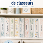 Un intérieur organisé avec un classeur d'organisation sur une table