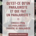 Une auxiliaire juridique au travail, examinant des documents légaux dans un bureau moderne.