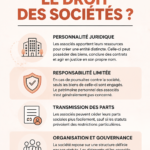 Femme professionnelle discutant de droit des affaires avec des collègues.