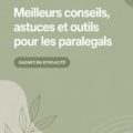 Assistante juridique travaillant à son bureau avec des outils d'organisation à portée de main.