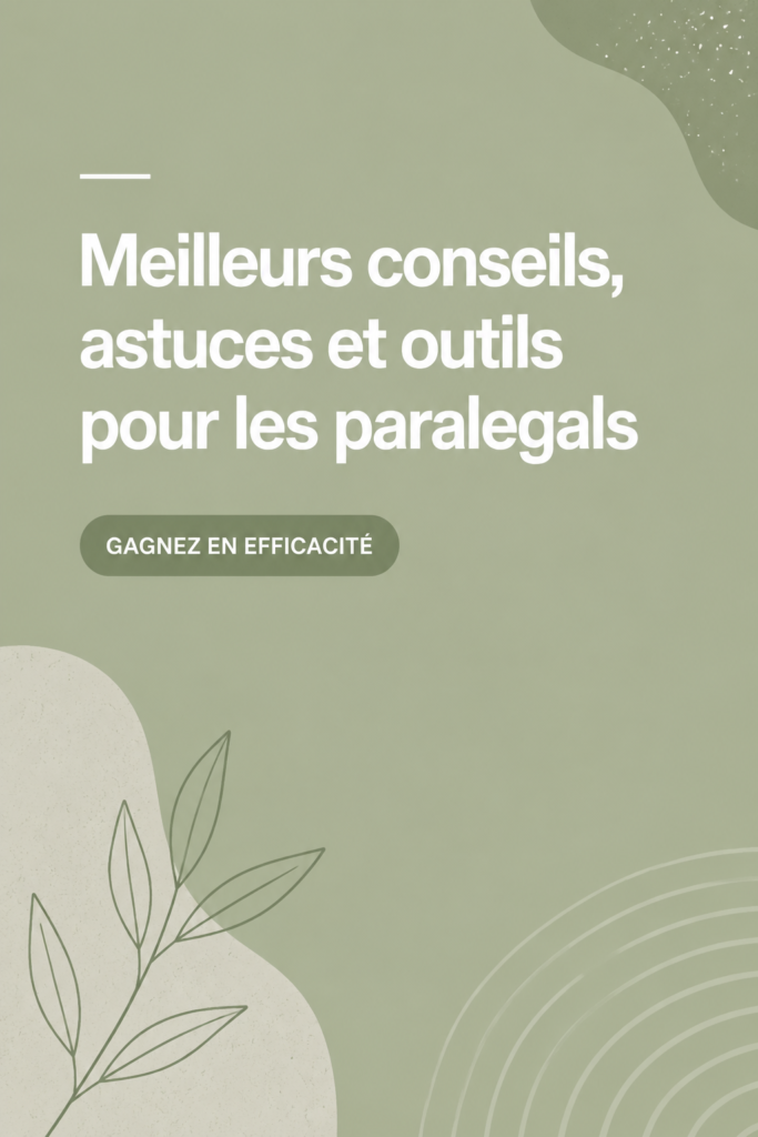 Assistante juridique travaillant à son bureau avec des outils d'organisation à portée de main.