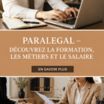Photo d'une paralegal en train de travailler sur un dossier juridique.