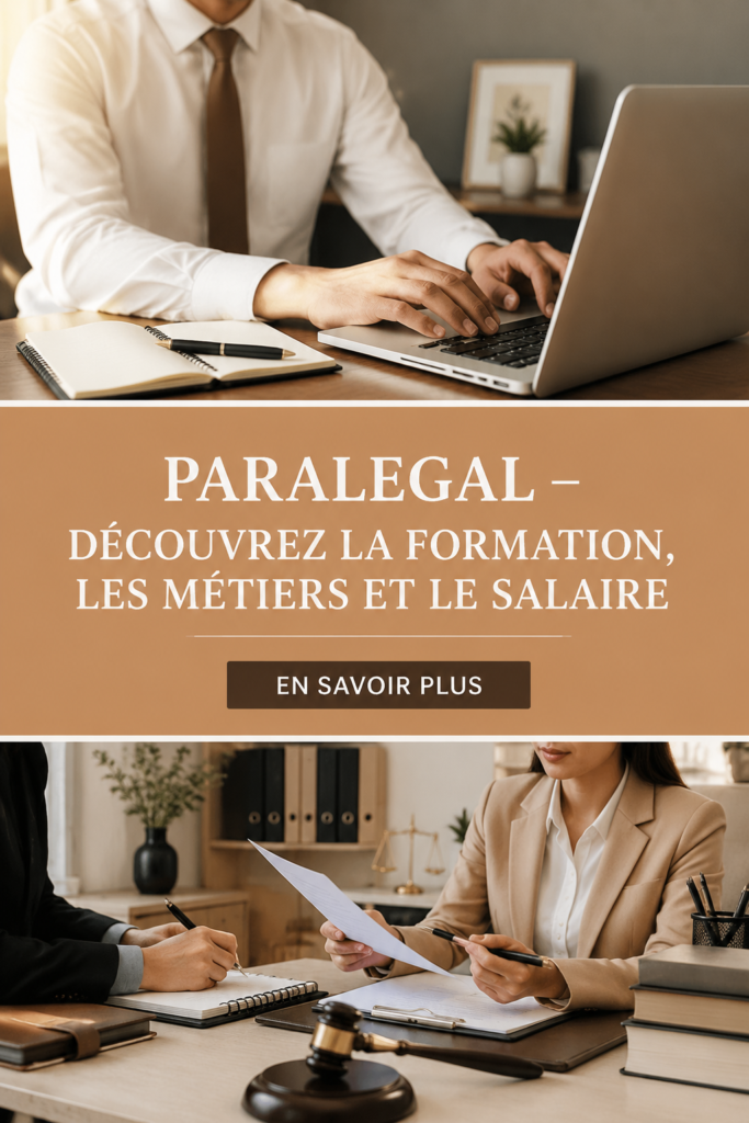Photo d'une paralegal en train de travailler sur un dossier juridique.