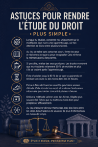 Etudiante en train d'étudier le droit dans un environnement calme et organisé.