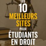 Une étudiante en droit utilisant un ordinateur avec des livres de droit à côté d'elle.