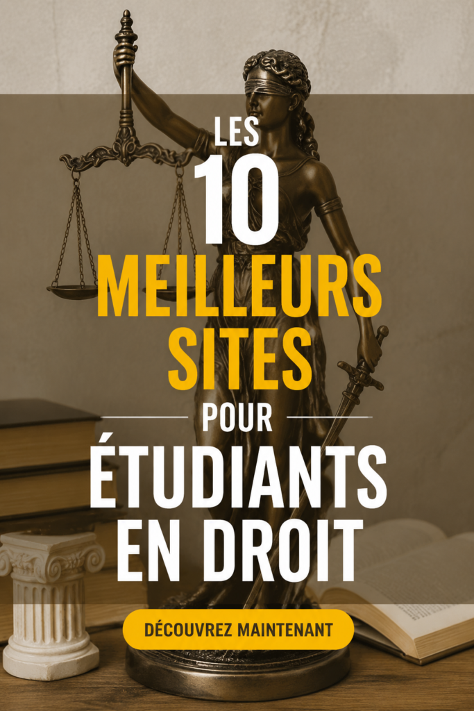 Une étudiante en droit utilisant un ordinateur avec des livres de droit à côté d'elle.