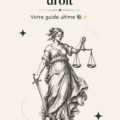 Une étudiante en droit examine ses livres et son ordinateur portable