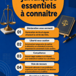 Une femme lisant un livre sur le droit, entourée de notes, illustrant la culture juridique.