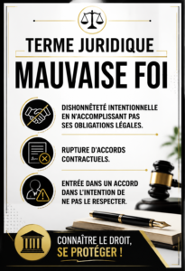 Une femme lisant des documents juridiques sur un bureau, figurant la compréhension de la bonne foi en droit.