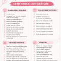 Une femme souriante consultant une checklist pour démarrer son entreprise.