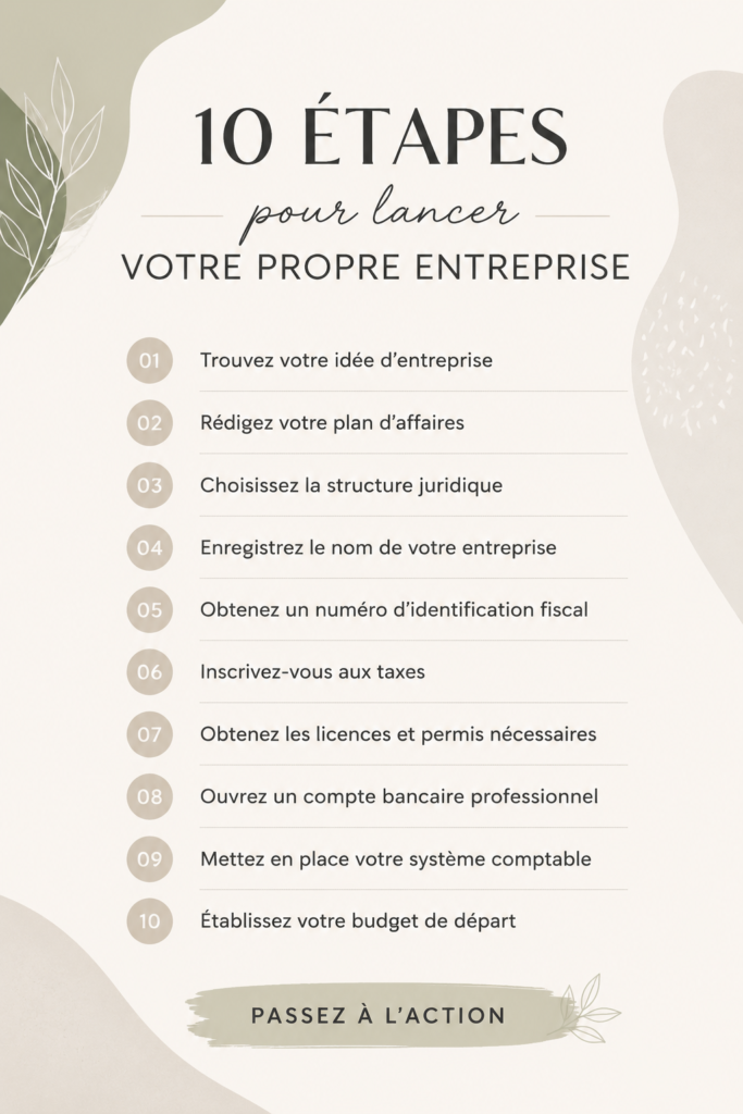 Femme au bureau planifiant son projet entrepreneurial