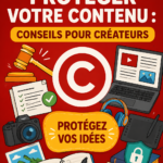 Illustration de la protection du droit d'auteur sur des créations artistiques.