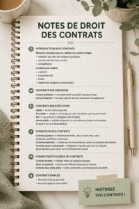 Une femme réfléchissant à la rédaction d'un contrat dans un environnement de travail.