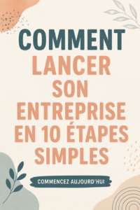Image représentant une femme qui planifie la création de son entreprise avec des documents et un ordinateur