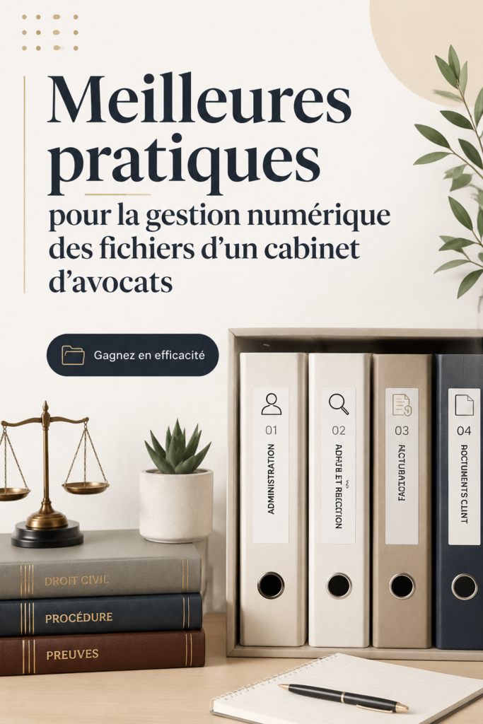 Une avocate organise des fichiers numériques sur son ordinateur dans son bureau.