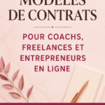 Image d'un modèle de contrat pour freelances sur un bureau