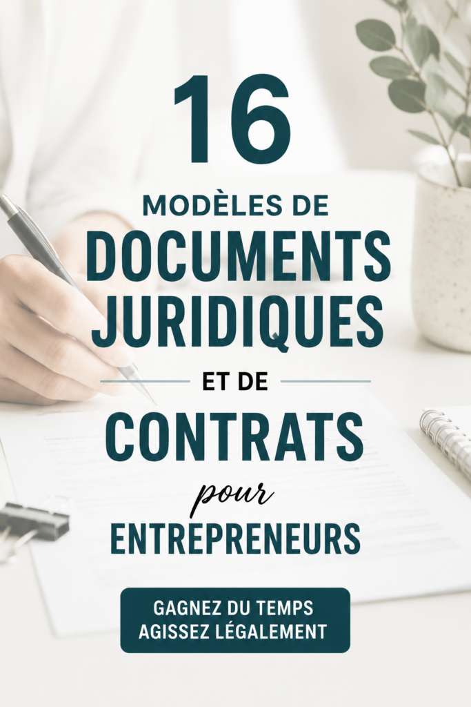 Image d'un bureau avec des documents légaux pour les entrepreneurs