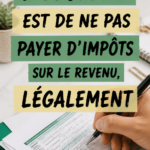 Femme examinant des documents fiscaux avec un sourire, illustrant une gestion pratique des impôts.