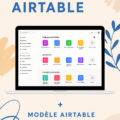 Un écran d'Airtable montrant un modèle de gestion de projet