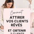 Image d'une femme d'affaires captivante parlant avec un client idéal, illustrant l'attraction des clients.