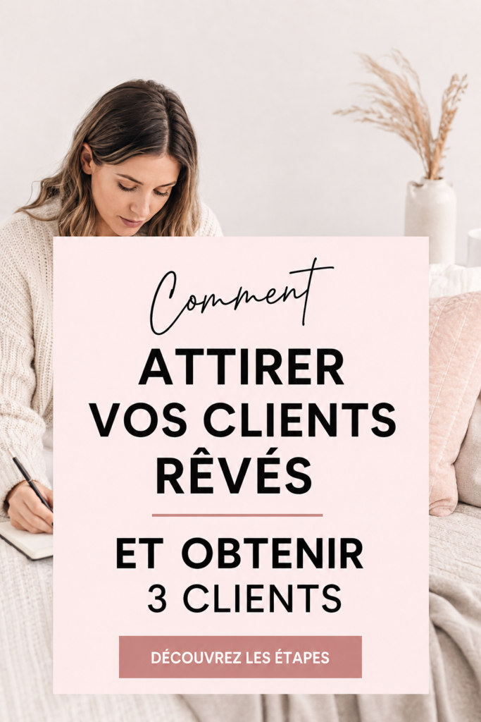 Image d'une femme d'affaires captivante parlant avec un client idéal, illustrant l'attraction des clients.