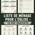 Checklist de nettoyage d'église avec des modèles gratuits à télécharger