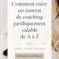 Exemple de contrat de coaching sur un bureau avec un stylo