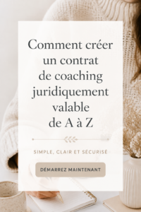 Exemple de contrat de coaching sur un bureau avec un stylo