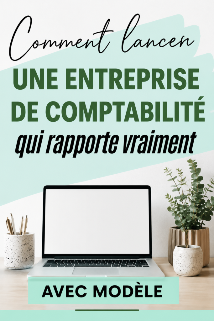 Femme souriante travaillant sur son ordinateur pour démarrer une entreprise de comptabilité.