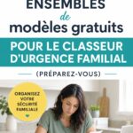 Dossier d'urgence familial organisé avec documents essentiels