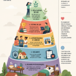Illustration de la pyramide des besoins de Maslow en psychologie.