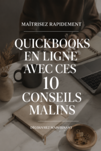 Capture d'écran de l'interface utilisateur de QuickBooks montrant des graphiques financiers et des options de gestion.
