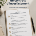 Modèles de contrats d'investissement disponibles au téléchargement