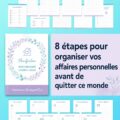 Femme organisant ses documents personnels pour l'avenir