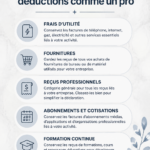 Femme souriante organisant ses documents fiscaux, symbolisant une gestion efficace des impôts.