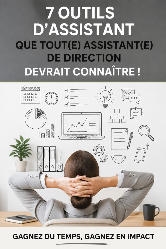 Une assistante utilisant un ordinateur avec divers outils numériques visibles à l'écran, symbolisant la productivité.