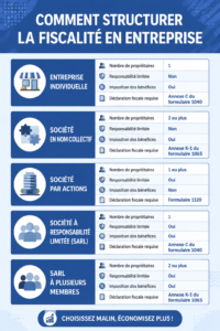 Femme entrepreneuse analysant des documents fiscaux pour sa société.