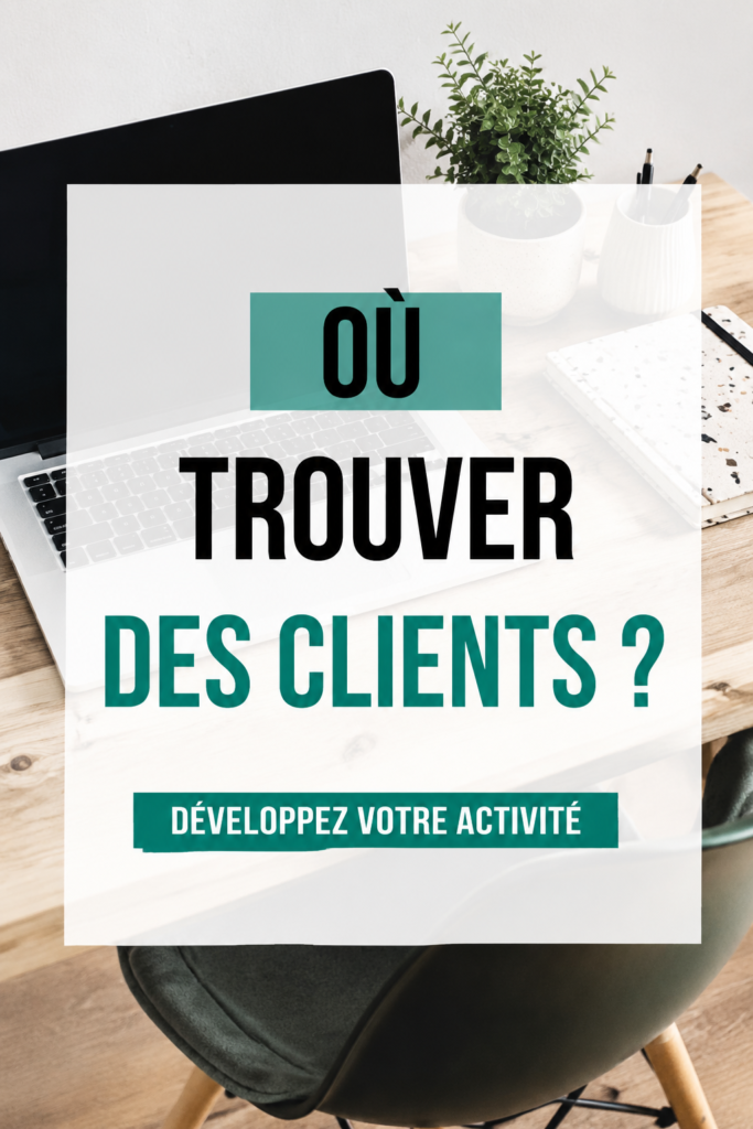 Illustration d'une femme professionnelle utilisant un ordinateur pour rechercher des clients en ligne.