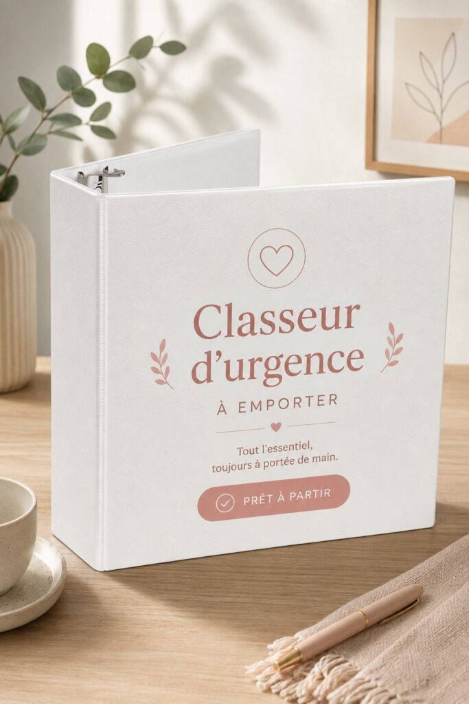Classeur d'urgence pour mamans : un outil essentiel pour gérer les imprévus.