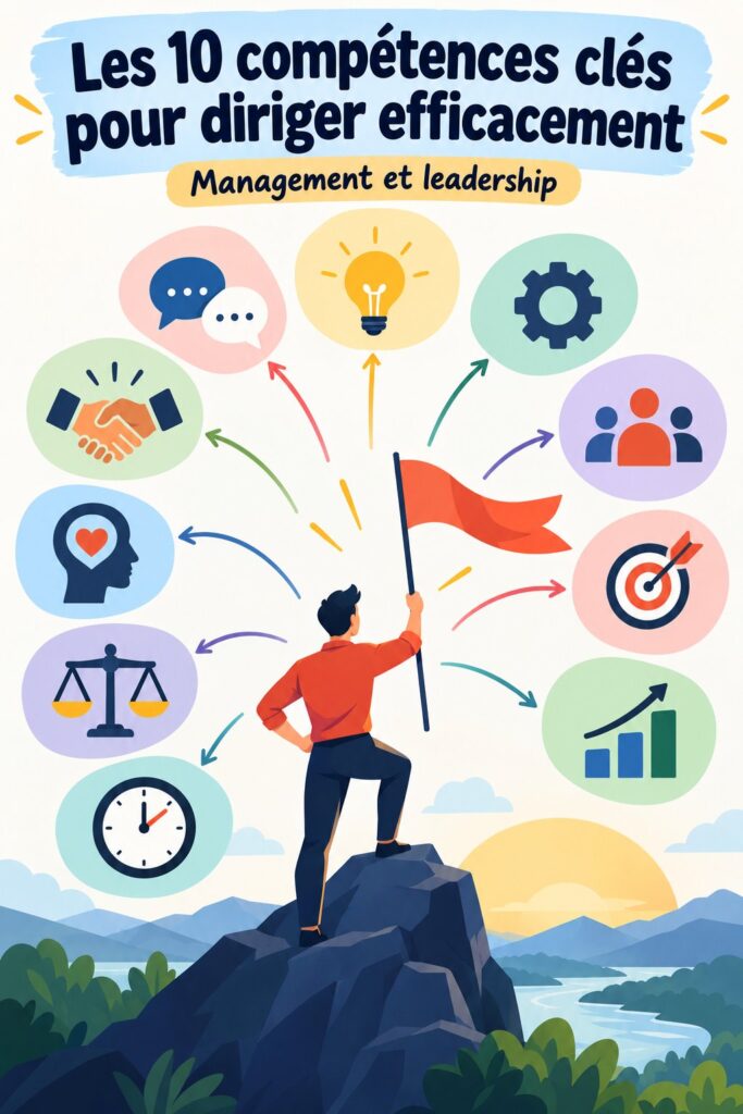 Image décrivant des femmes leaders en réunion, illustrant le concept de compétences de management