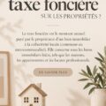 Femme consultante des documents concernant les impôts fonciers à son bureau.