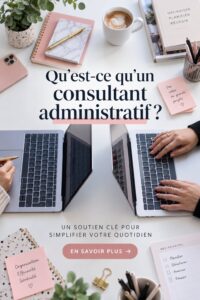 Un consultant administratif aidant une femme dans un bureau