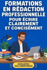 Femme rédigeant des notes claires pour une réunion au travail.