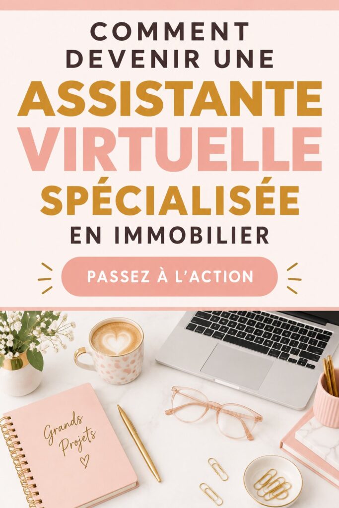 Une femme devant un ordinateur, travaillant en tant qu'assistante virtuelle dans le domaine de l'immobilier.